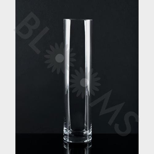 Small Cylinder Glass Vase 10 inch H x 4 Inch