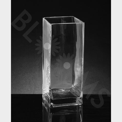 Large Square Glass Vase (14
