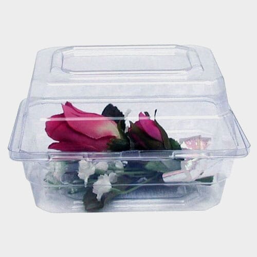 Clear Small Boutonniere Box 4.5x3.75x3